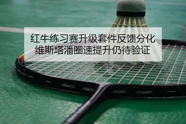 红牛练习赛升级套件反馈分化 维斯塔潘圈速提升仍待验证